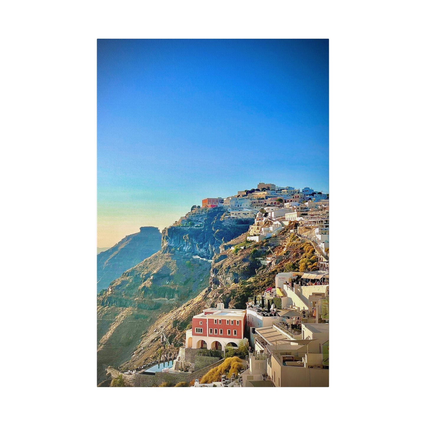 "Santorini" (Matte Canvas • Stretched • 0.75")