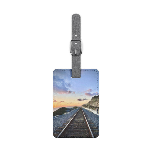 "San Clemente" (Saffiano Polyester Luggage Tag)