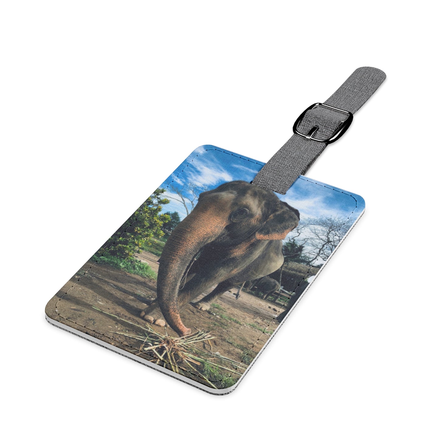 Elephants of Thailand (Saffiano Polyester Luggage Tag)