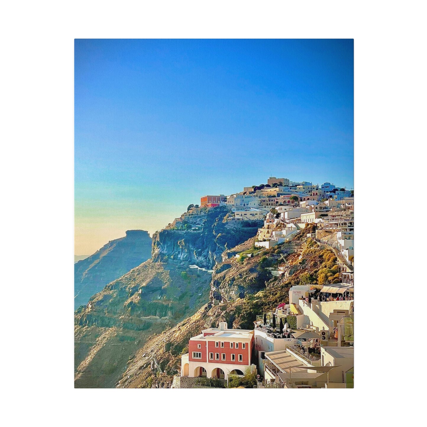 "Santorini" (Matte Canvas • Stretched • 0.75")