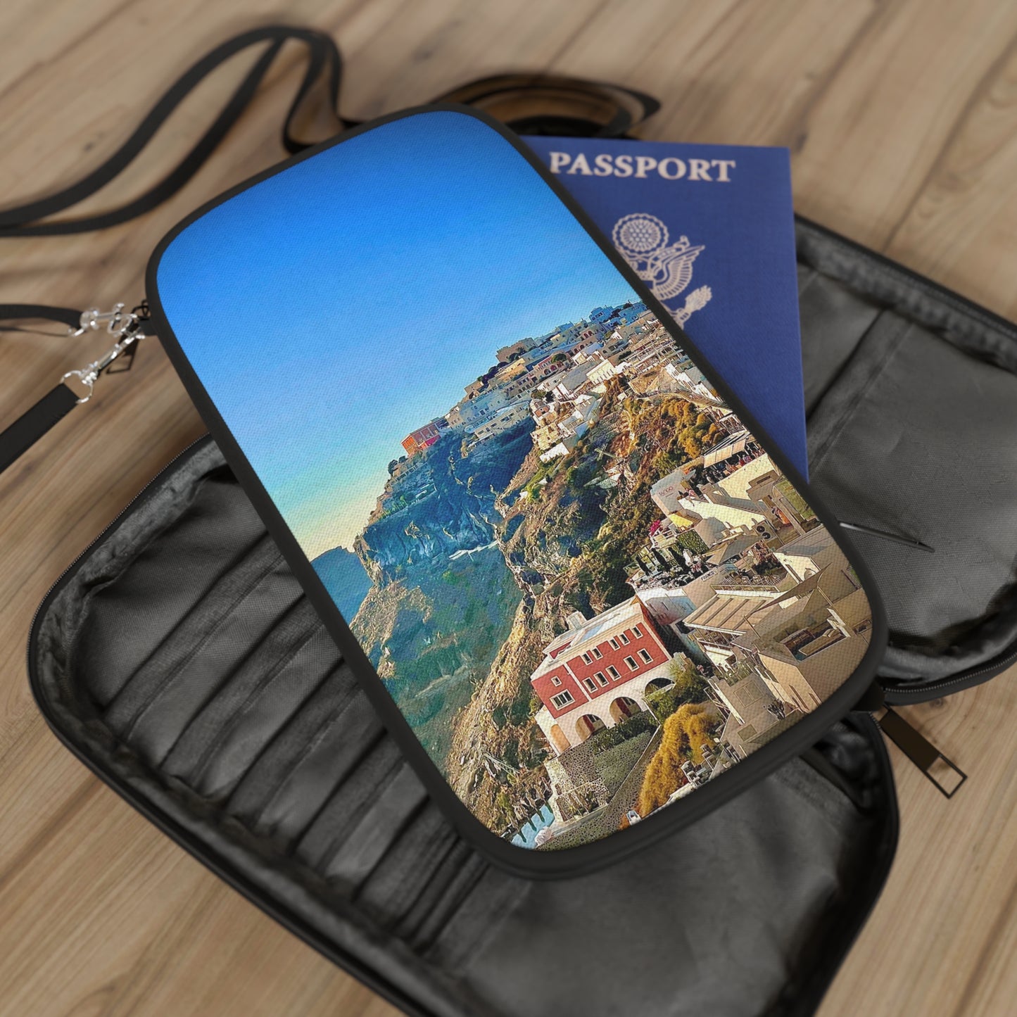 "Santorini" Passport Wallet