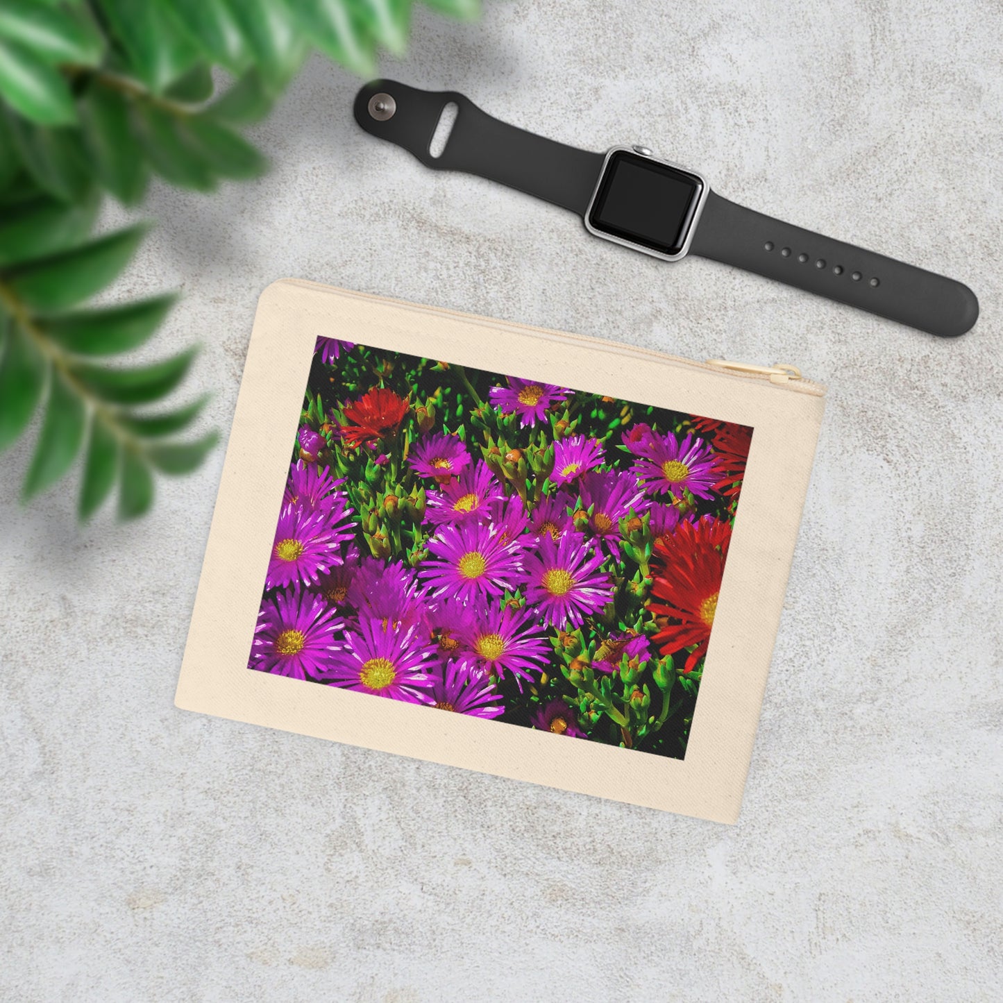 "Gardenia" Accessory Zipper Pouch