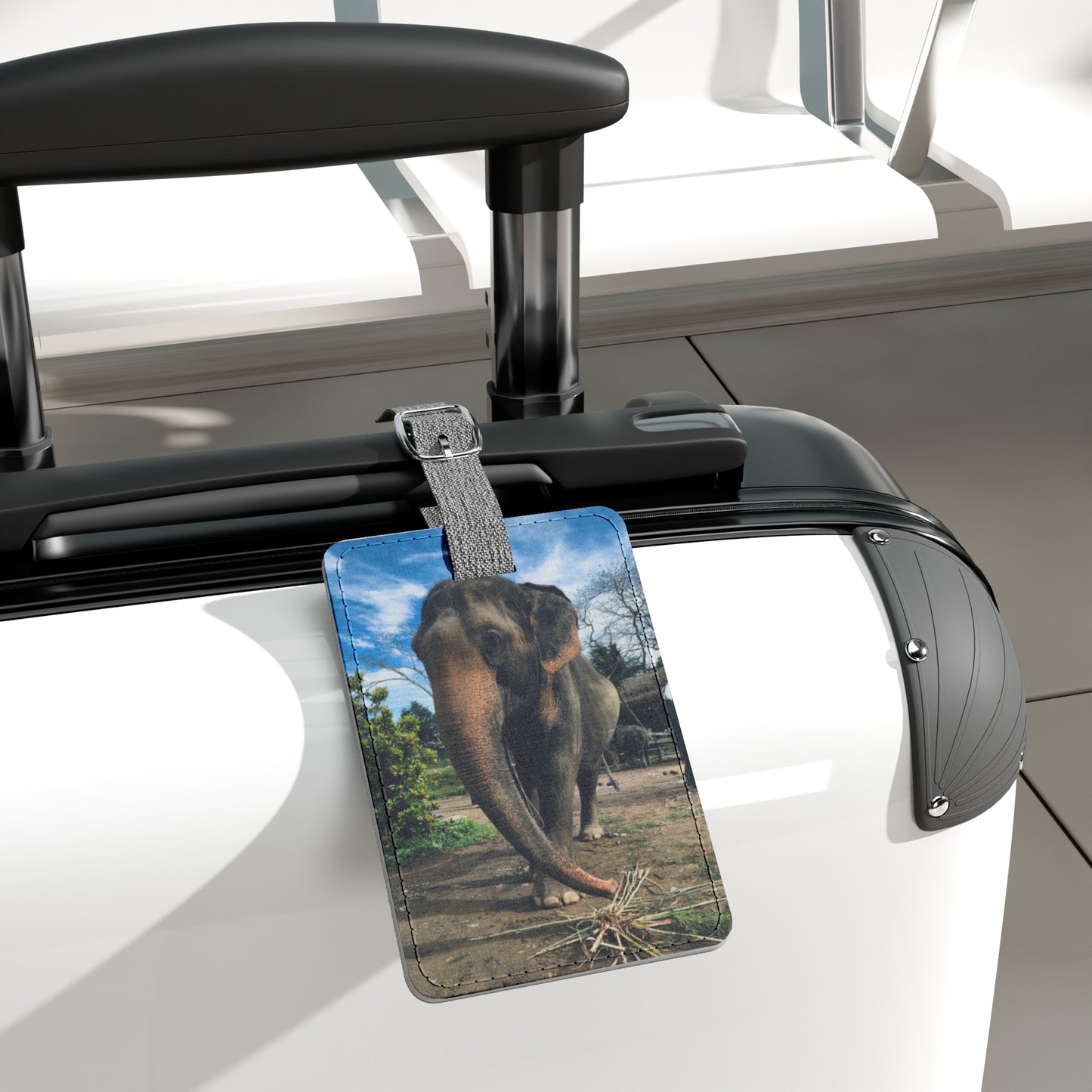 Elephants of Thailand (Saffiano Polyester Luggage Tag)