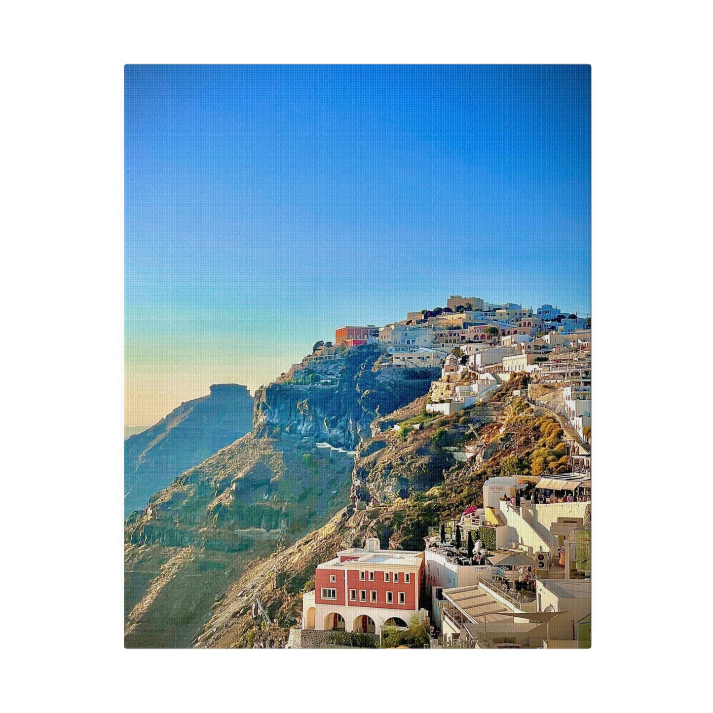 "Santorini" (Matte Canvas • Stretched • 0.75")